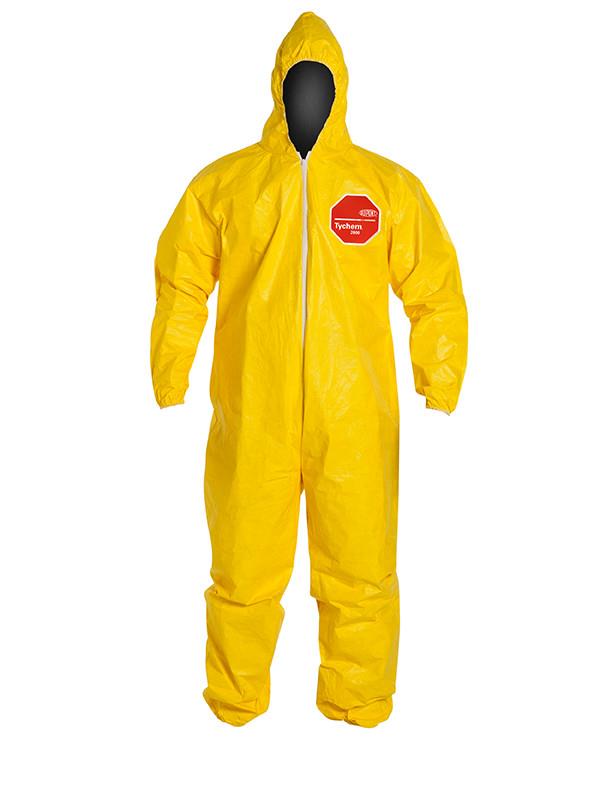 TYCHEM 2000 BOUND SEAM HOODED COVERALL - Chemical Protective Apparel